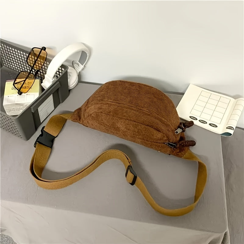 Damen Vielseitige Schultertasche mit Verstellbarem Riemen