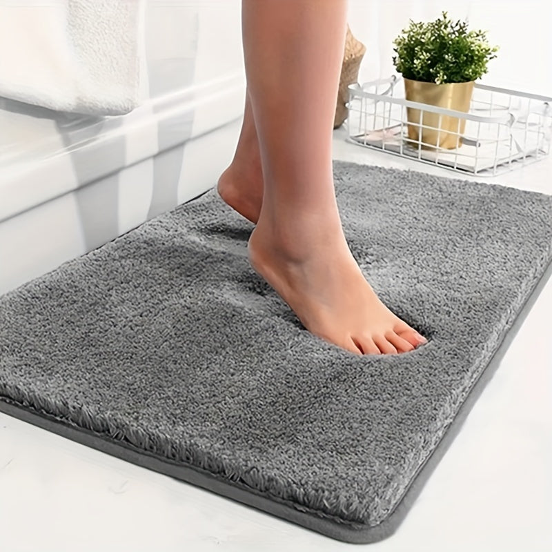 Weiche Badezimmermatte mit rutschfester Unterseite und stilvollem Design
