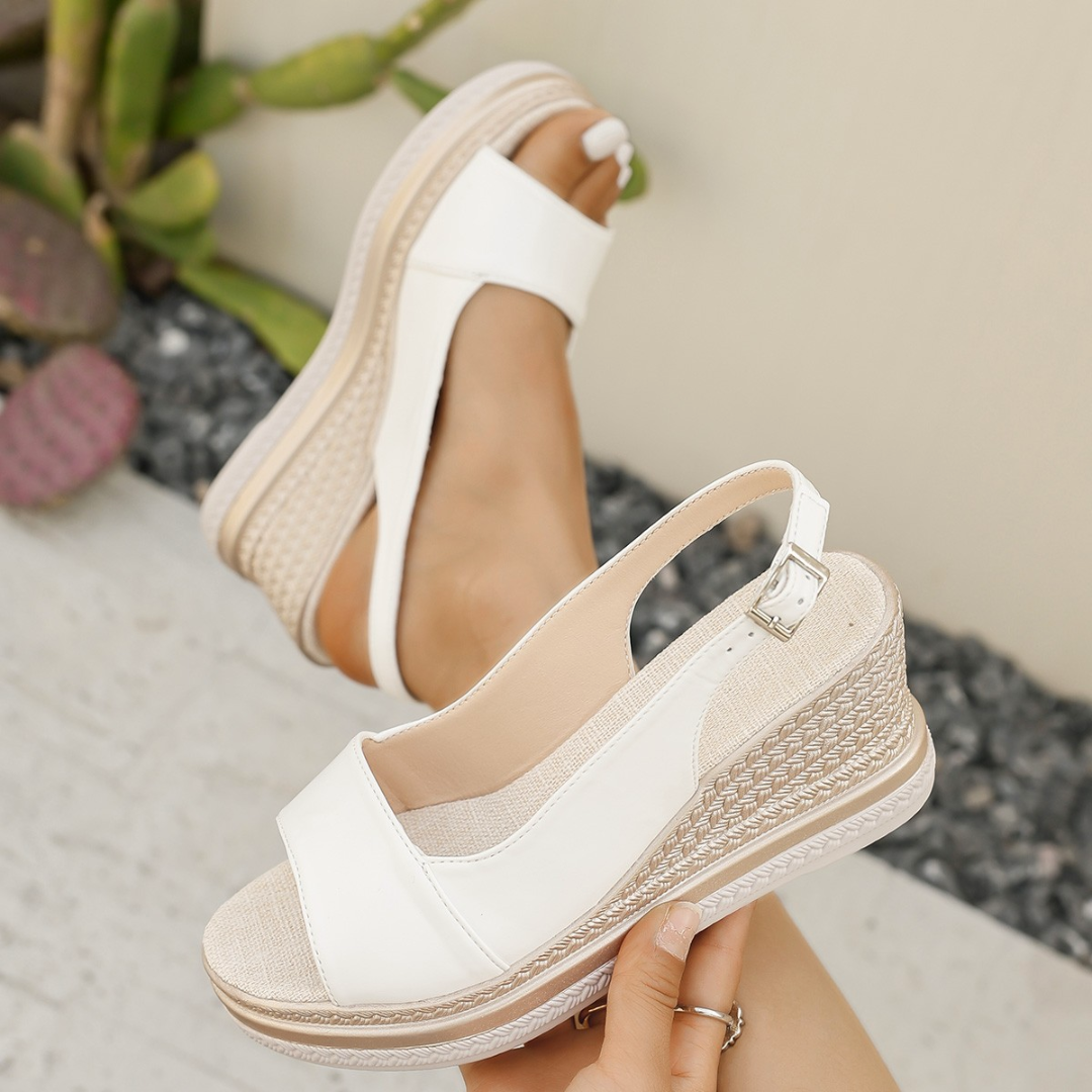 Damen Bequeme Sandalen in Espadrille-Optik