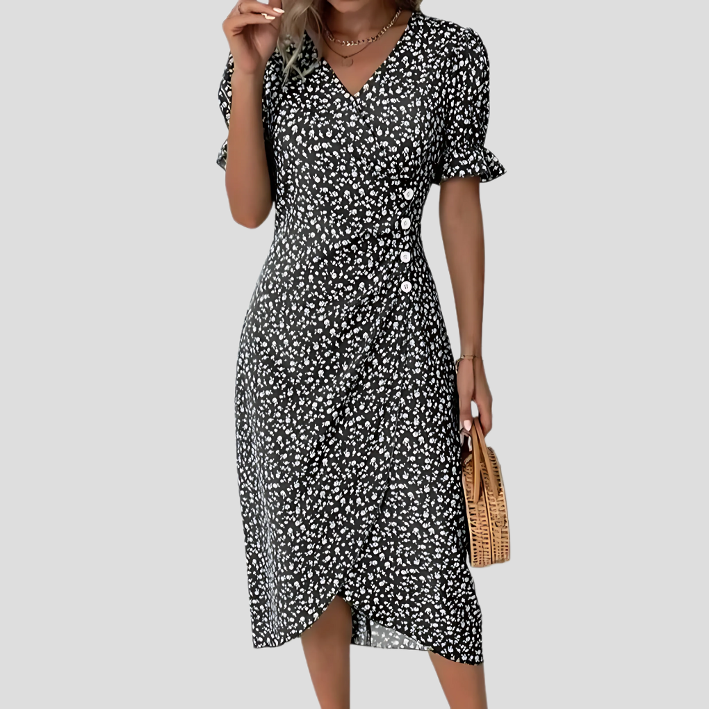 Elegantes Midikleid mit Blumenmuster für Damen
