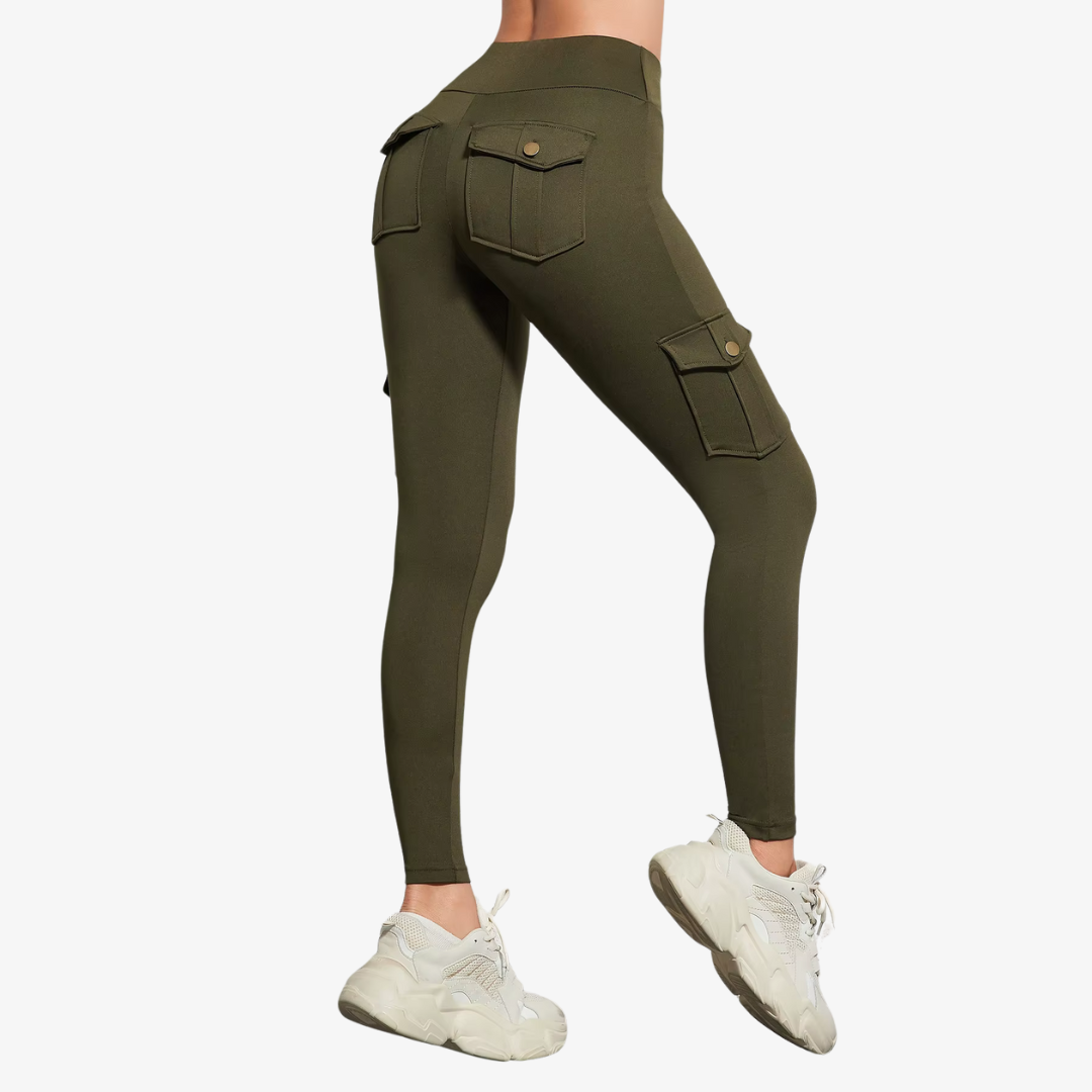 Elegante Slim-Fit-Hose mit hohem Bund