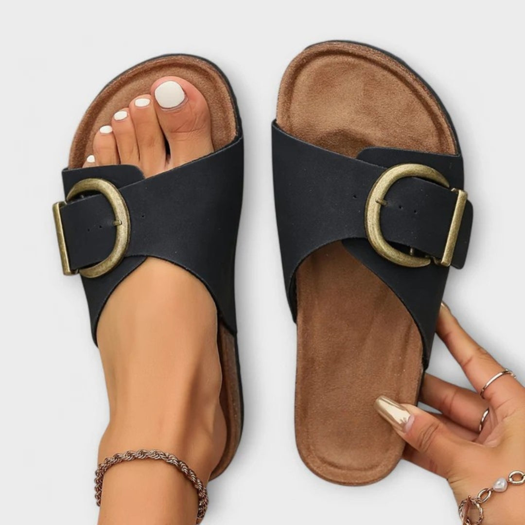 Damen Elegante Komfort-Sandalen mit Schnallenverschluss