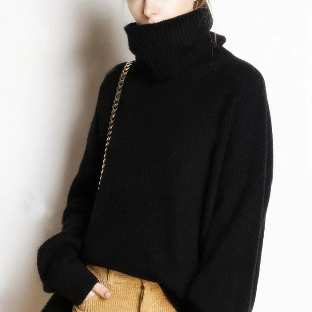 Oversize-Rollkragenpullover für Damen