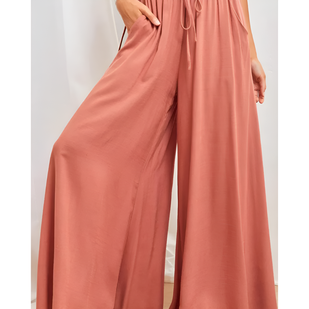 Lässige Sommerrockhose mit elastischer Taille