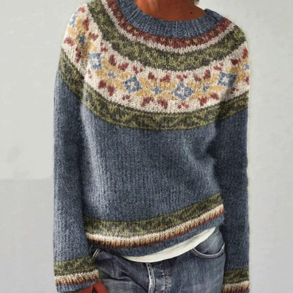 Damenpullover Winter Vintage Design