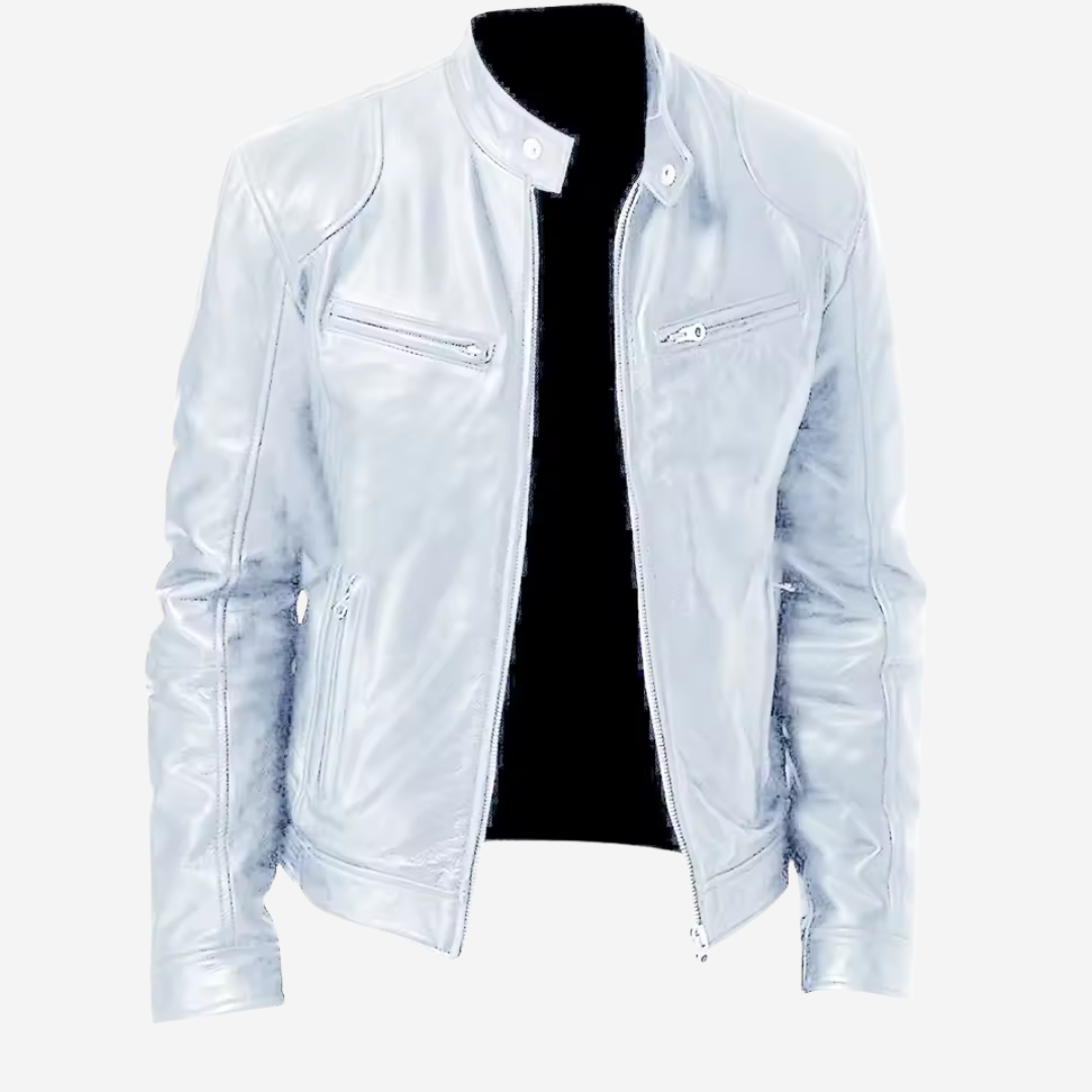 Klassische Herrenlederjacke