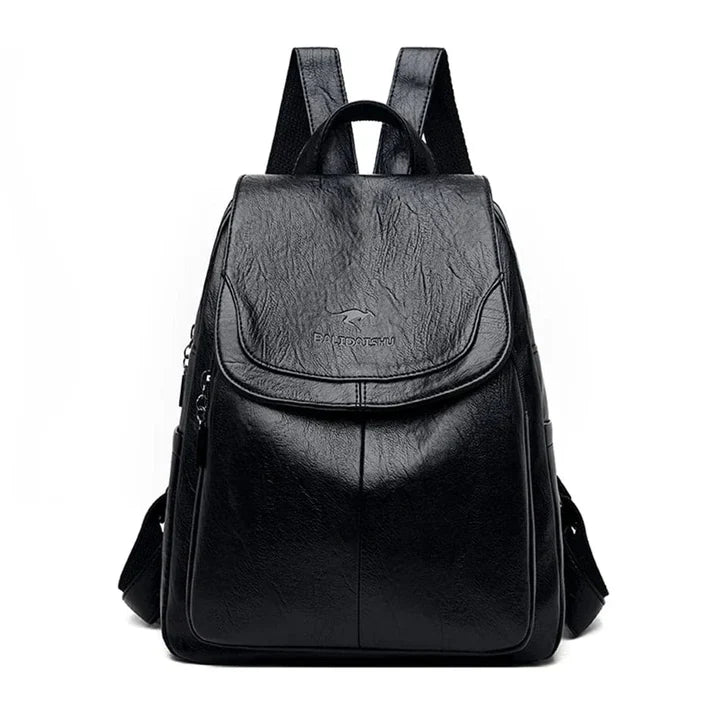 Robuster Lederrucksack für Damen mit zeitlosem Stil