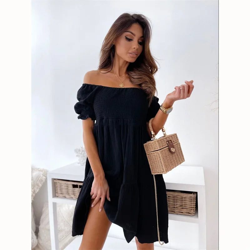 Elegantes One-Shoulder Minikleid für den Sommer