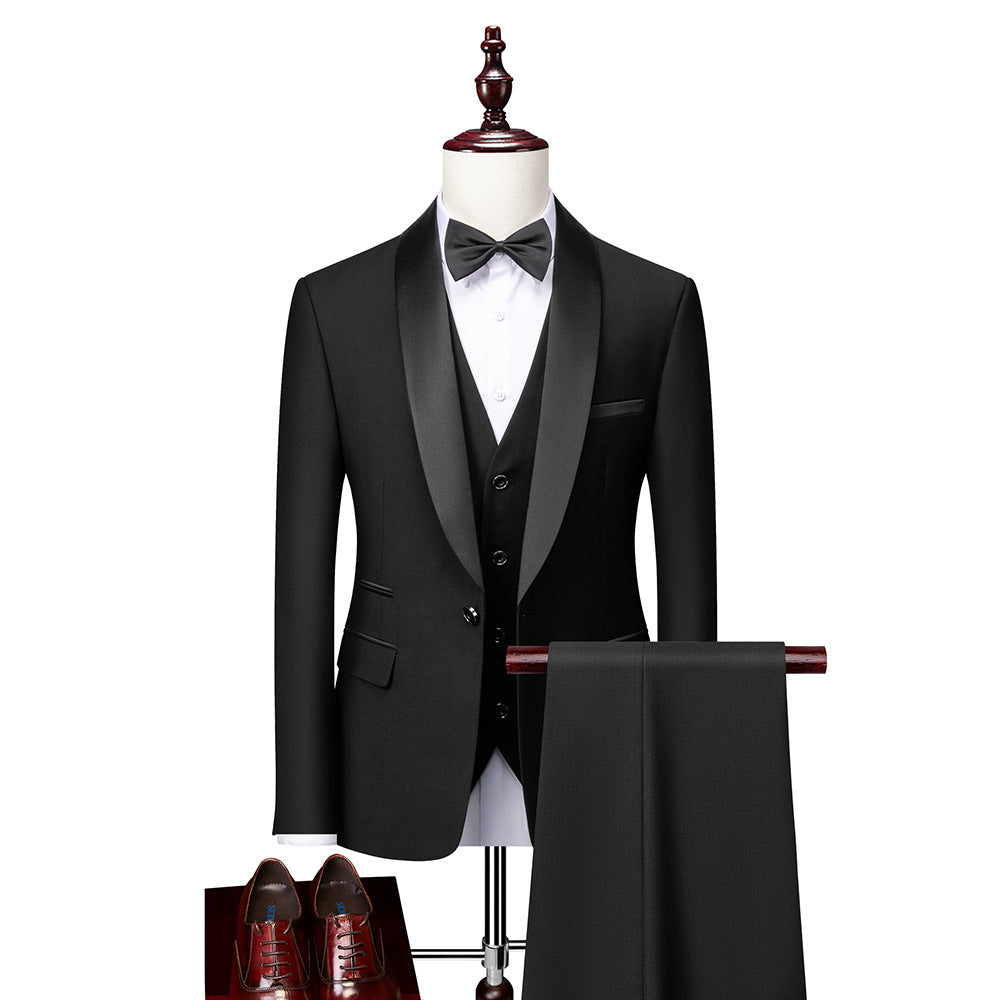 3-teiliges Slim Fit Anzugset für Herren