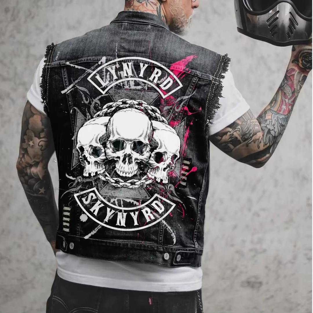 Retro Denim Herrenweste