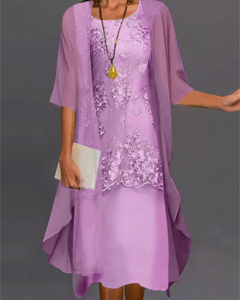 Elegantes Maxikleid mit Floralem Muster V-Ausschnitt