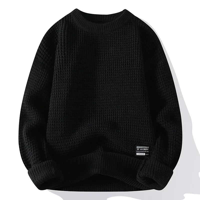 Herren Eleganter Pullover mit Wabenstruktur
