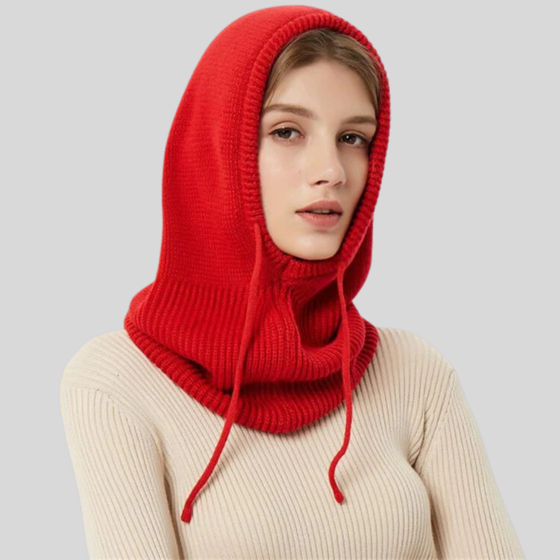 Knitted Winter Hooded Neck Warmer