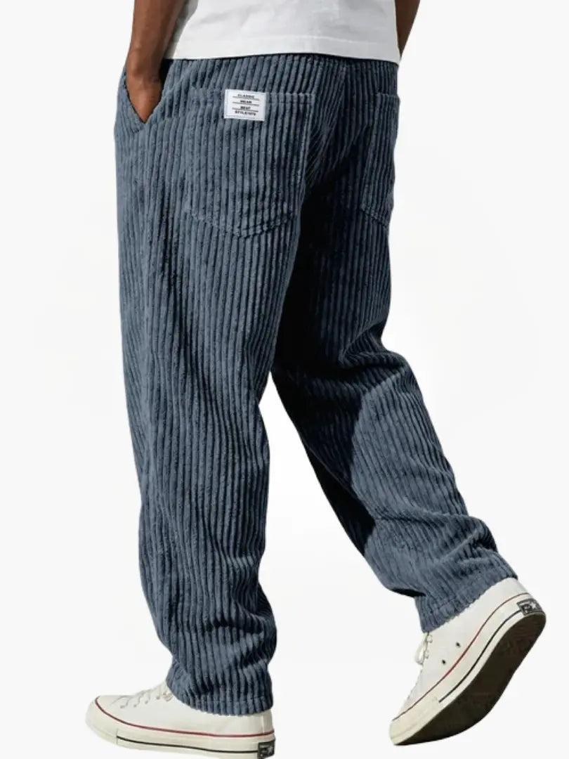 Herren Elegante Bequeme Cordhose mit Kordelzug