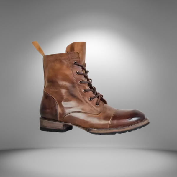 Vintage Damenlederstiefel