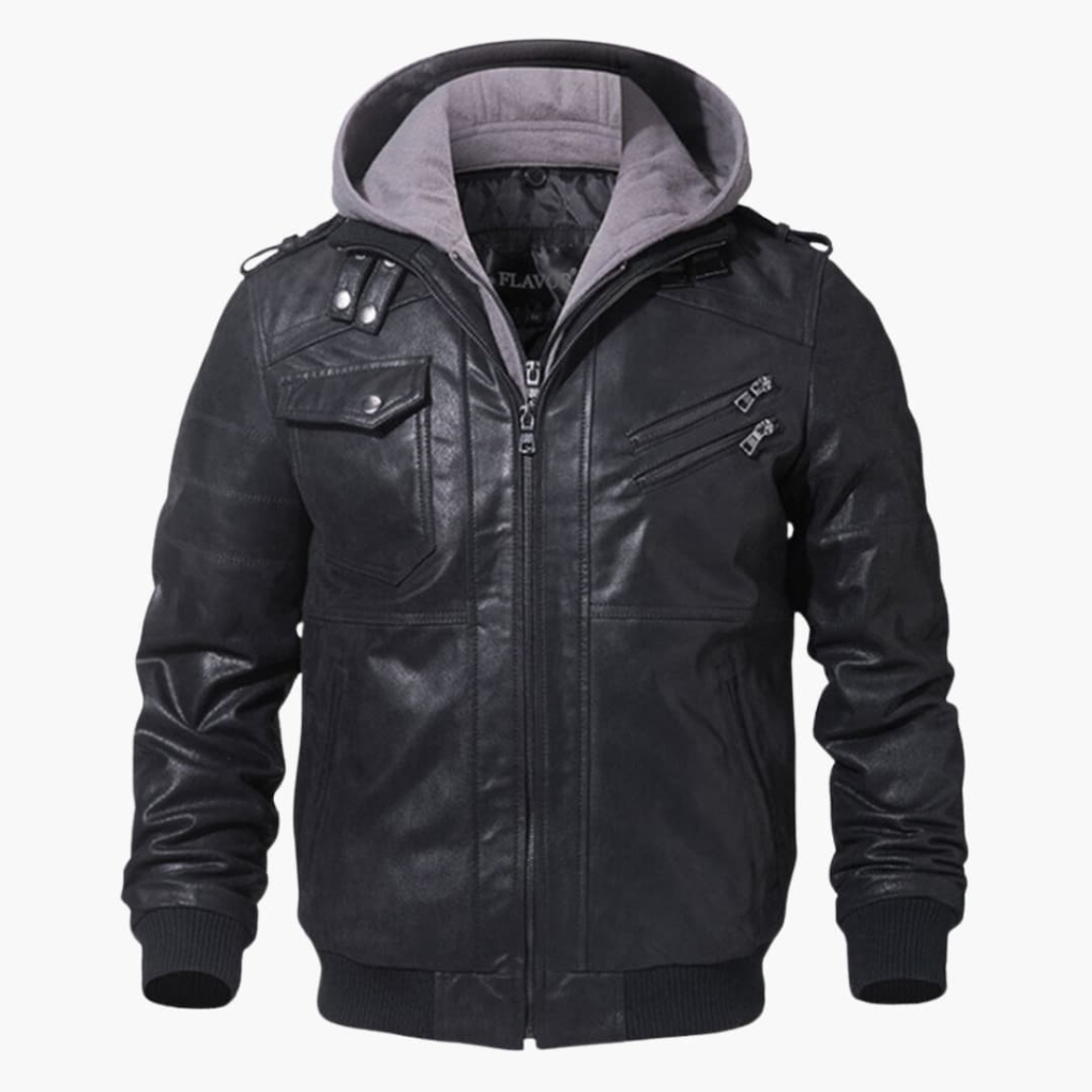 Herren-Hoodie-Jacke mit mehreren Taschen