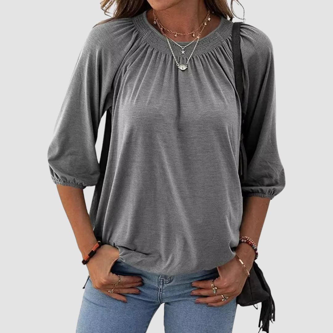 Stilvolles Damen-T-Shirt mit halblangen Ärmeln