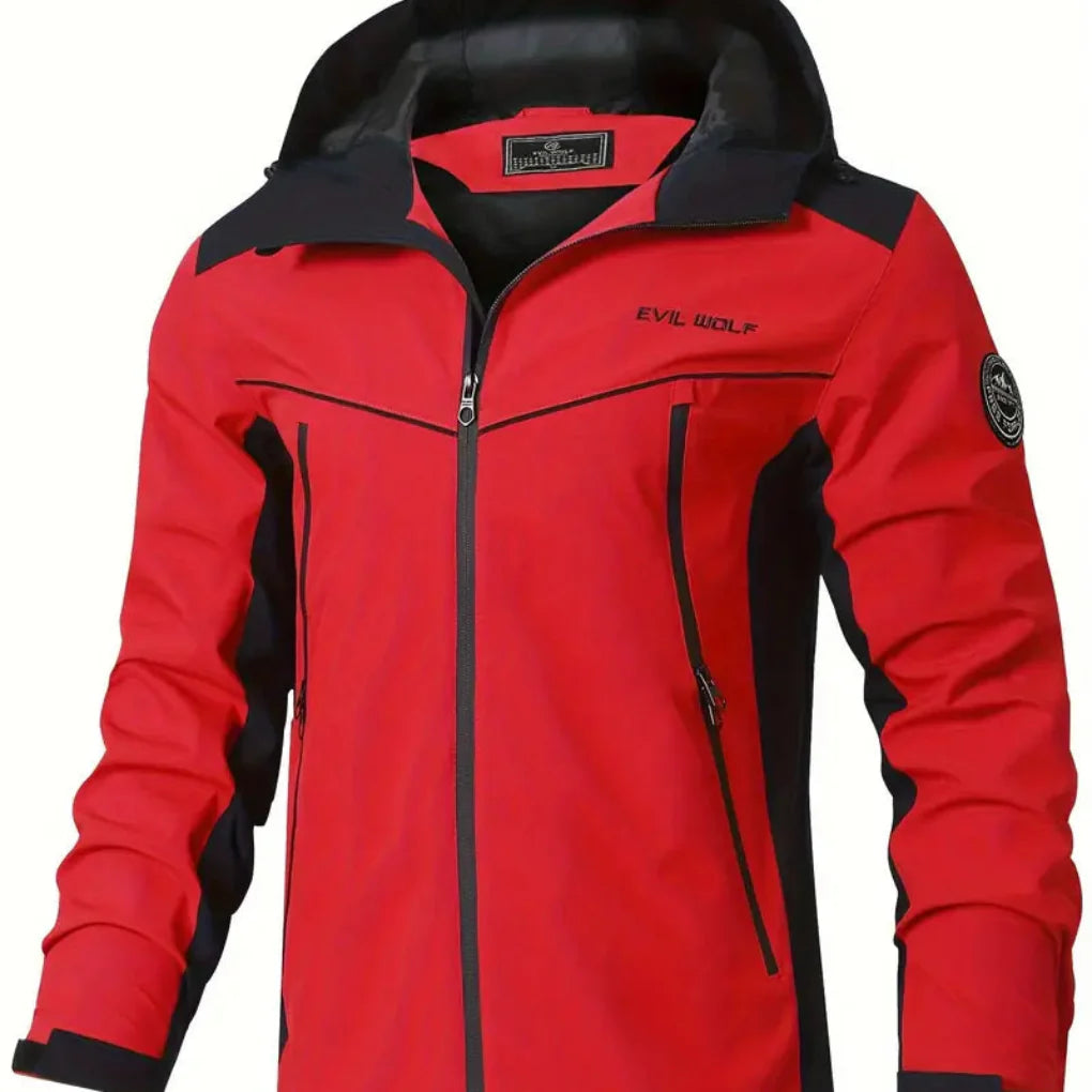 Wasserabweisende Outdoorjacke mit reflektierendem Design