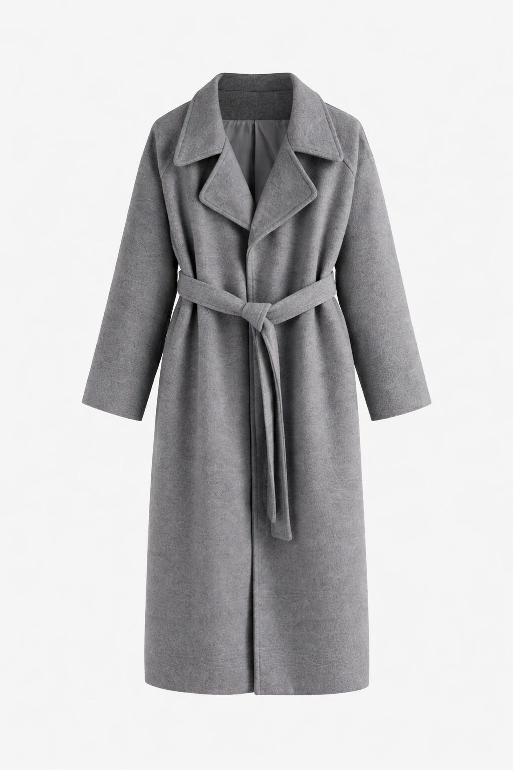 Damen Eleganter Wickelmantel mit Gürtel