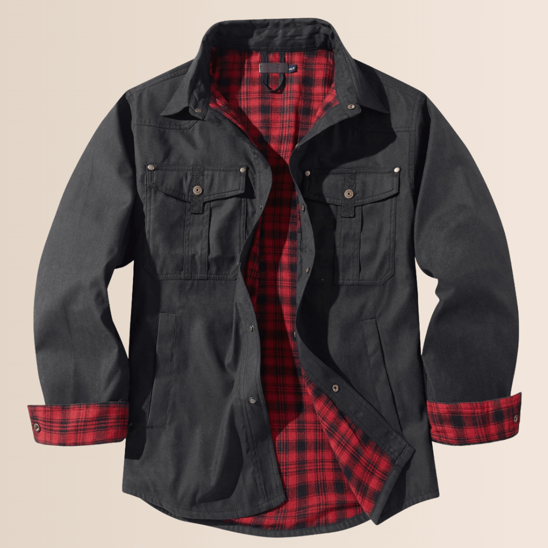 Herren Vintage Flanell Karojacke