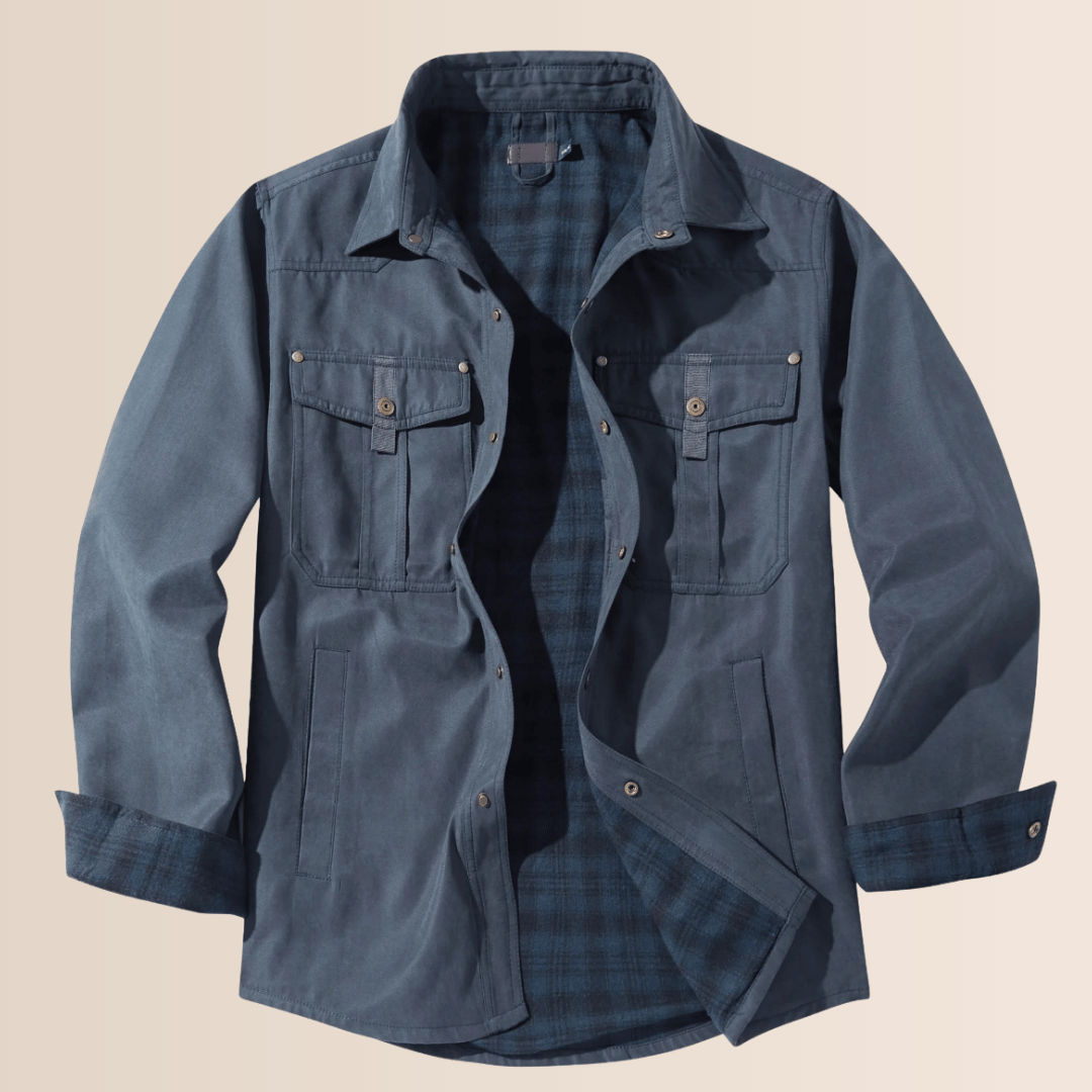 Herren Vintage Flanell Karojacke
