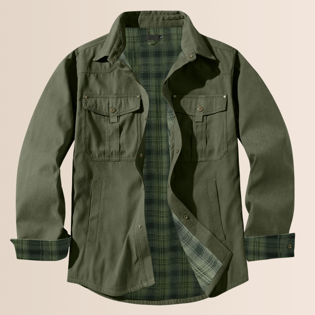 Herren Vintage Flanell Karojacke