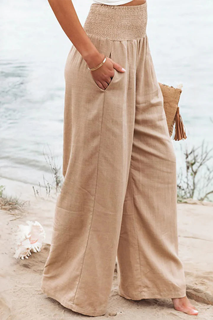 Elegante Stretchy Palazzo Hose für Damen
