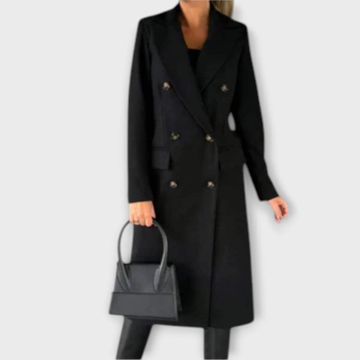 Damen Eleganter Mantel mit Gürtel
