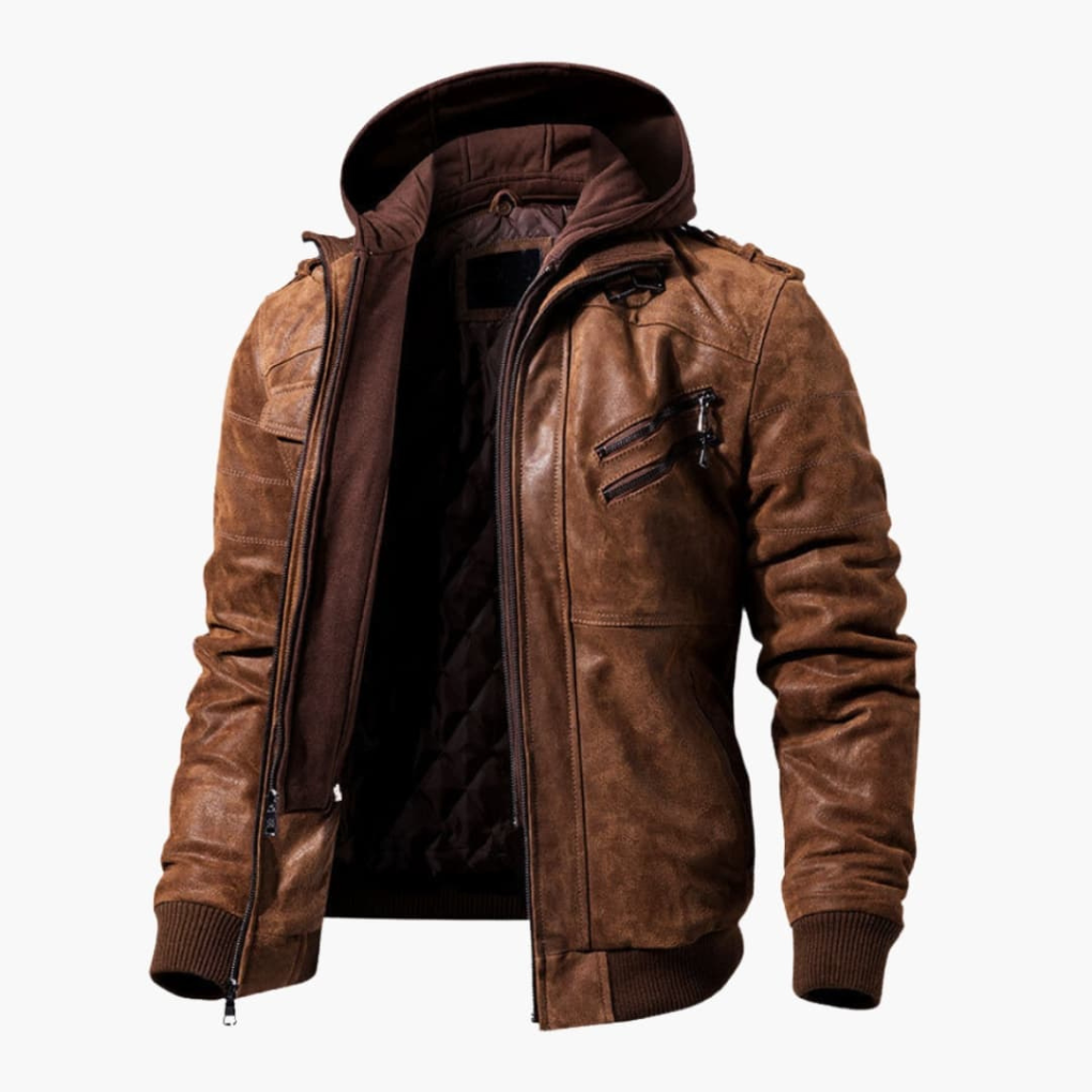 Herren-Hoodie-Jacke mit mehreren Taschen