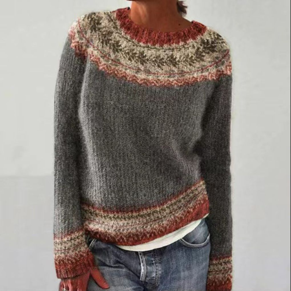 Damenpullover Winter Vintage Design