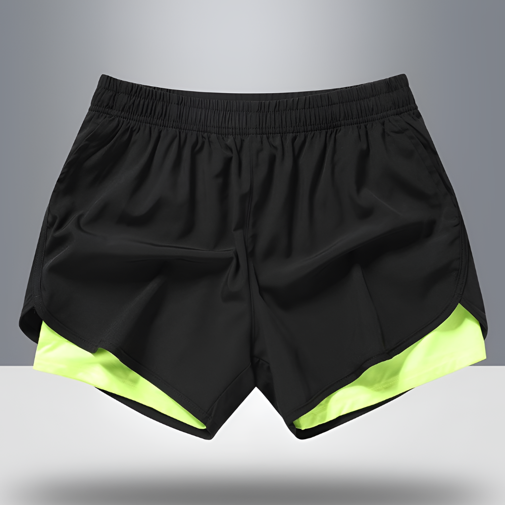 Schnelltrocknende Herren-Laufshorts mit Reißverschluss