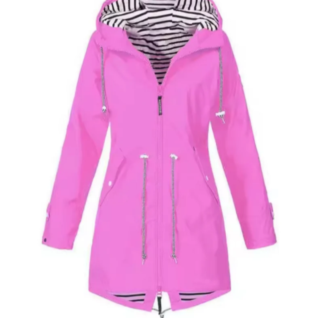 Wasserdichte Jacke mit Kapuze für Damen