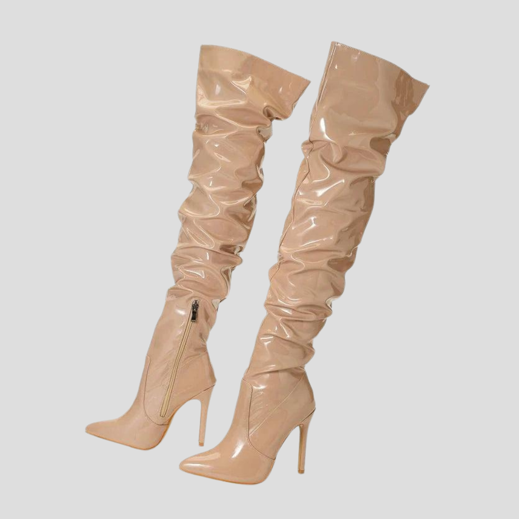 Damenstiefel mit 8 cm Absatz