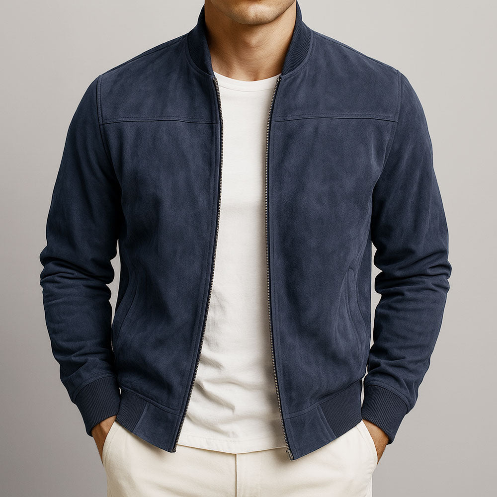 Herren Klassische Bomberjacke mit Taillierter Passform