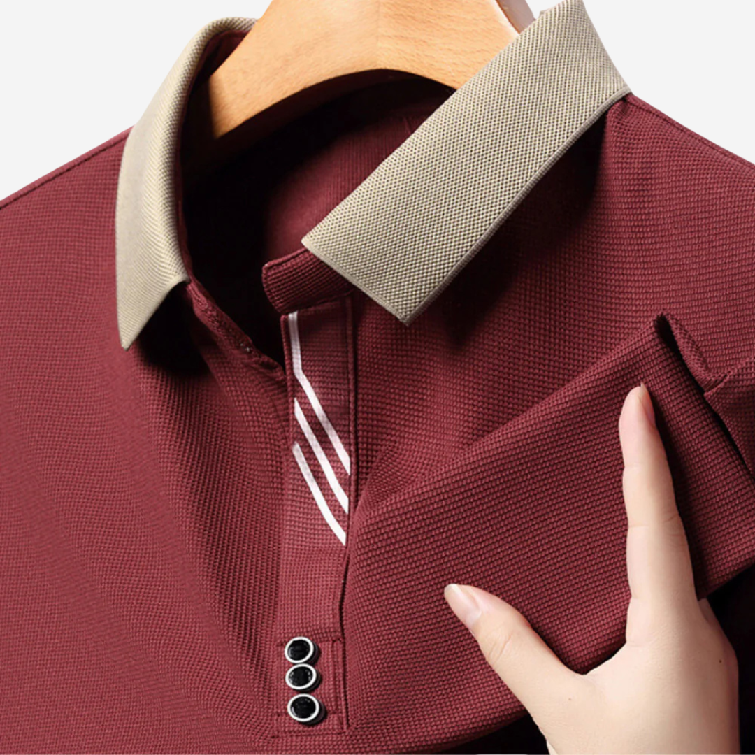 Lässiges Langarm-Polo für Herren