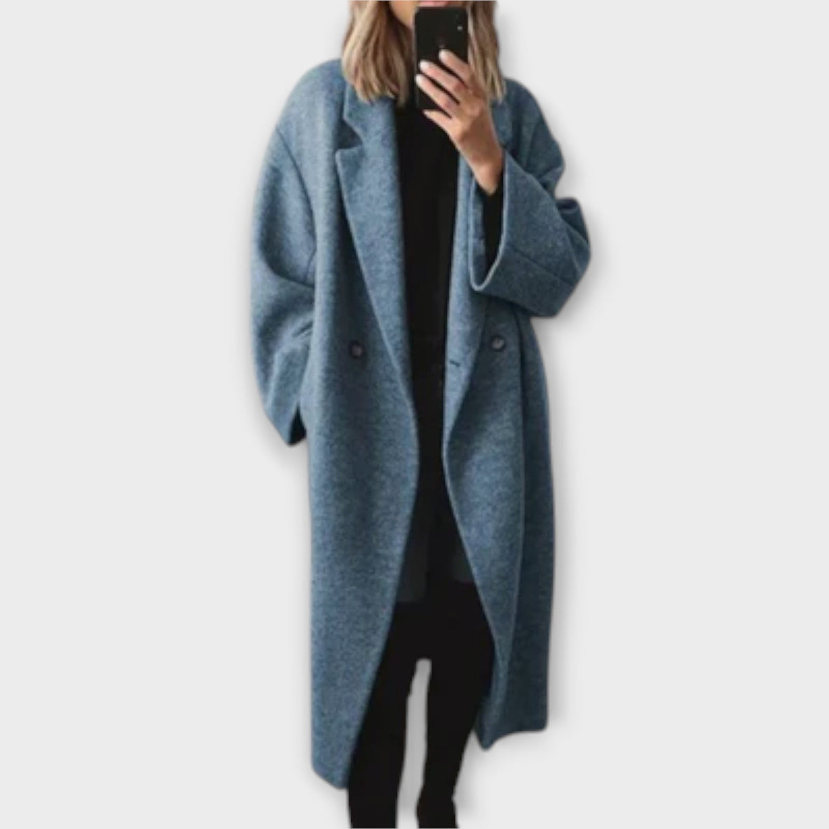Damen Eleganter Mantel mit Reverskragen