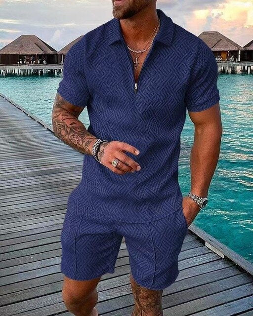 Herren Sommer-Set mit Polo und Shorts für Stil und Komfort