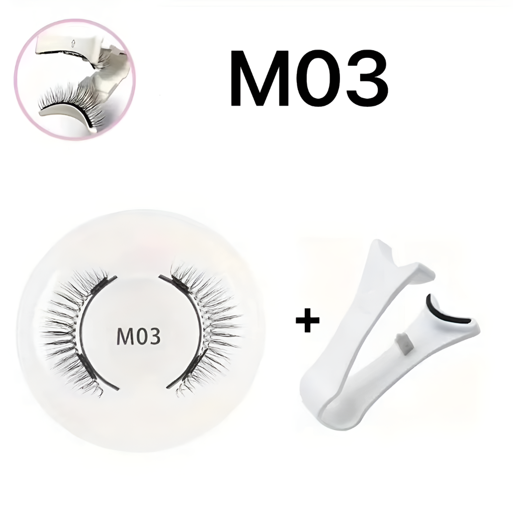 Wiederverwendbares magnetisches Wimpern- und Pinzettenset