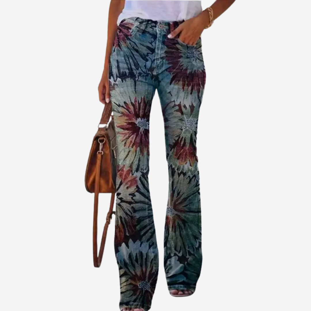 Damen-Flared-Hose mit schmeichelhafter Passform und stilvollem Design