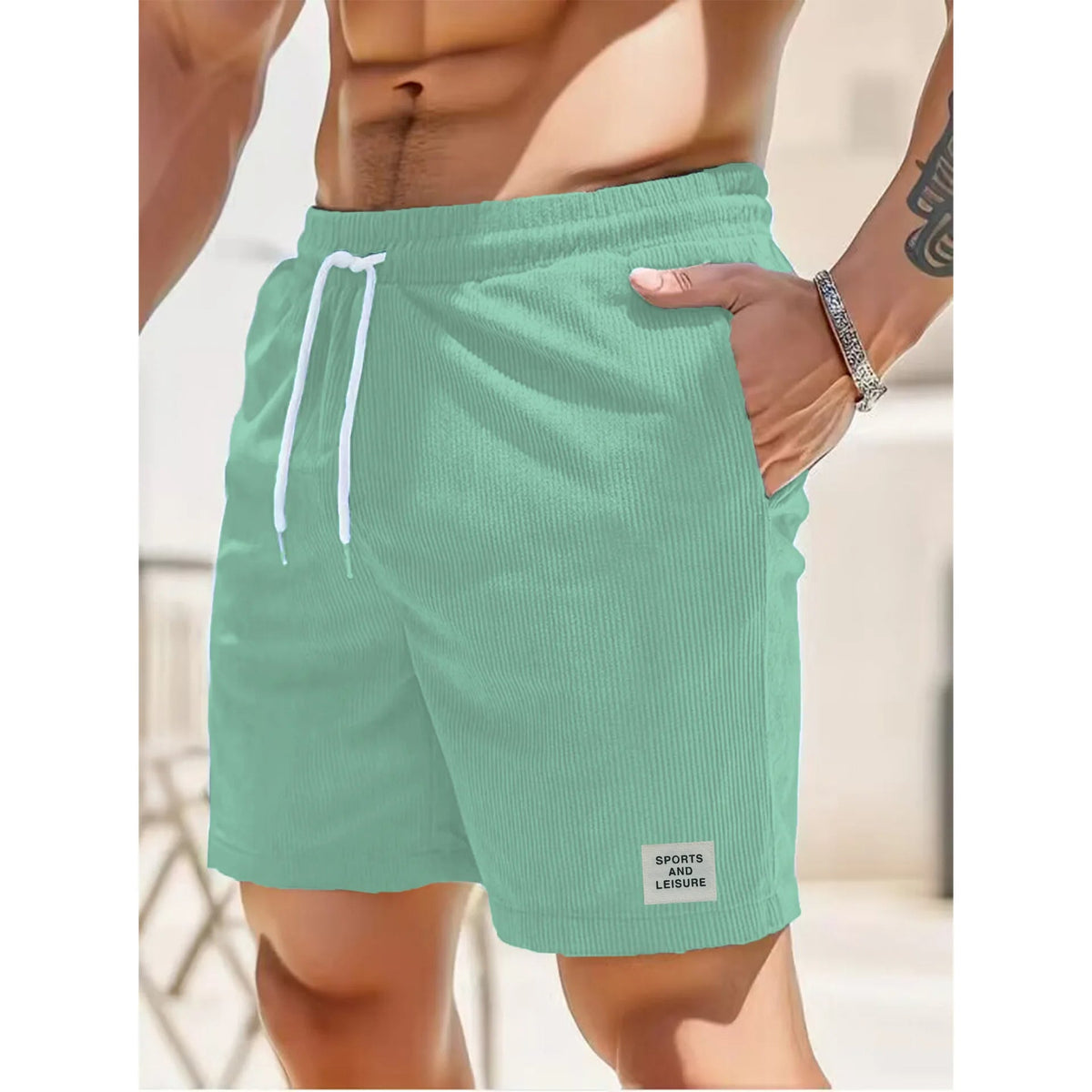 Herren Cord-Shorts