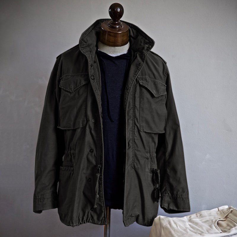 Herren Elegante Feldjacke mit Kapuze