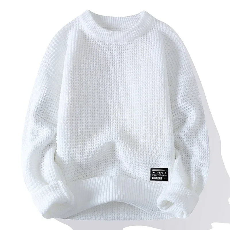 Herren Eleganter Pullover mit Wabenstruktur