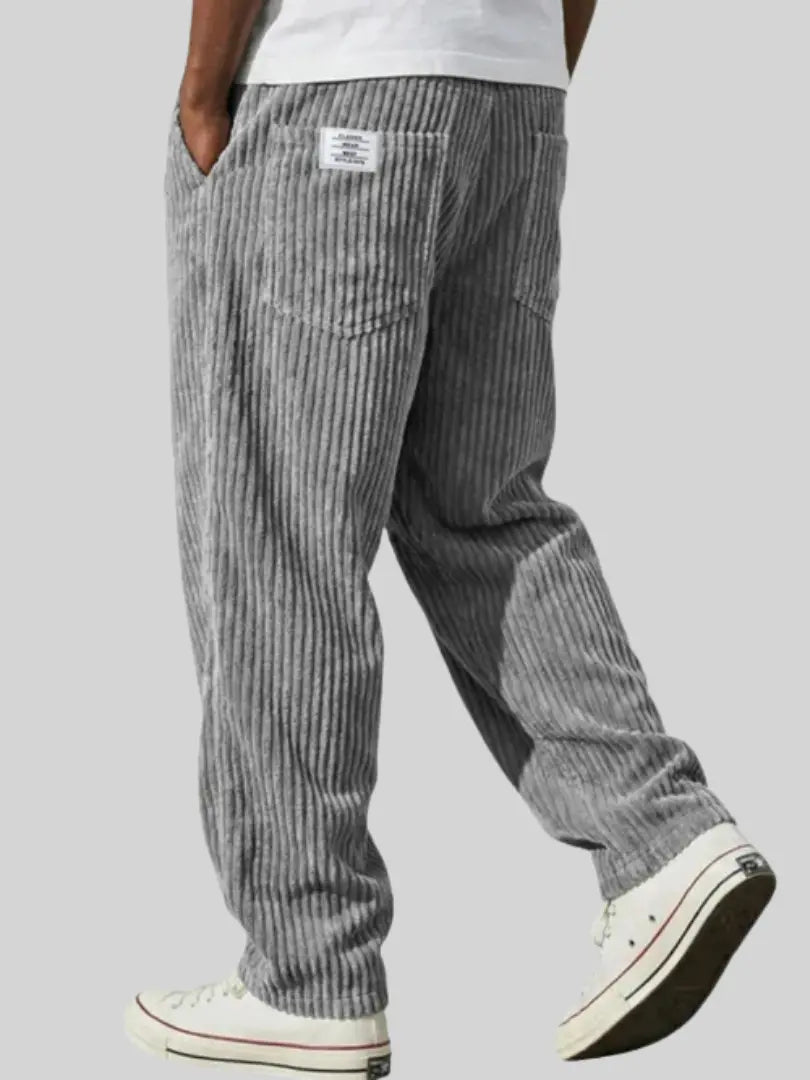 Herren Elegante Bequeme Cordhose mit Kordelzug