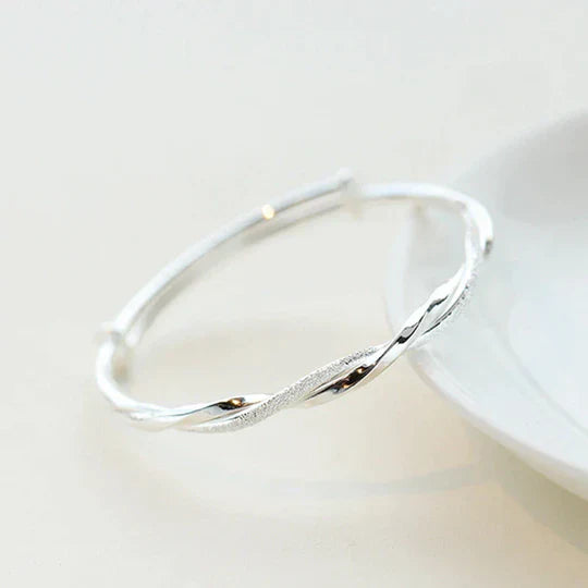Twisted Silver Bracelet