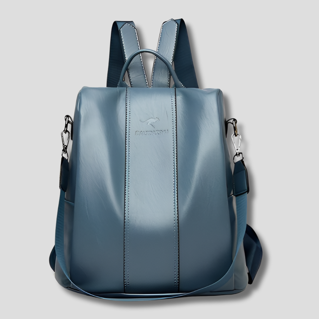 Diebstahlsicherer Lederrucksack für stilvolle Frauen