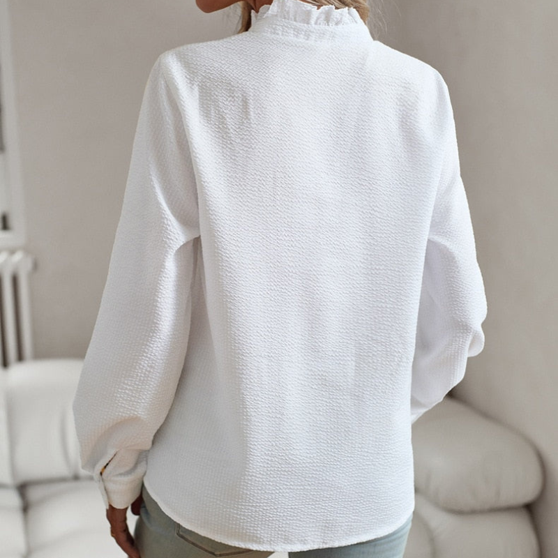Damen Elegante Gestreifte Bluse
