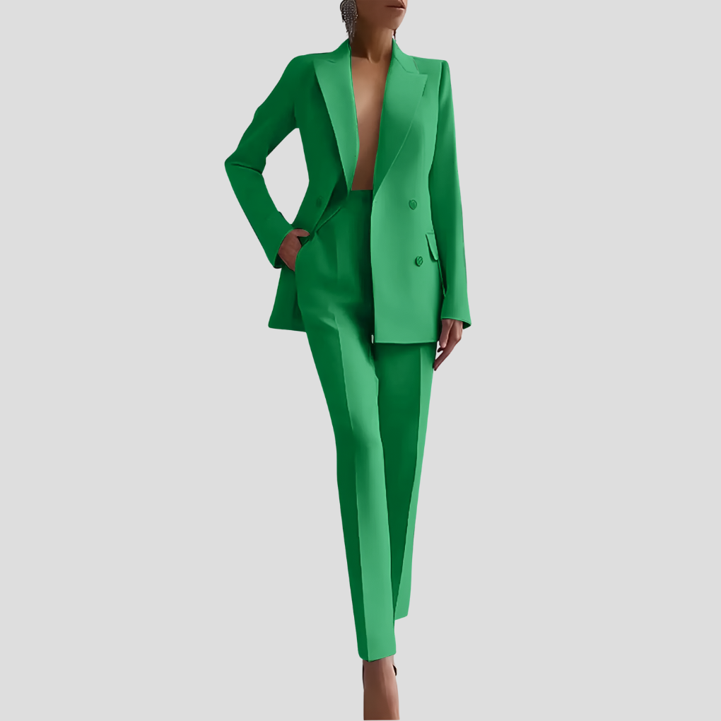 Elegantes Business-Hosenanzug-Set für Damen