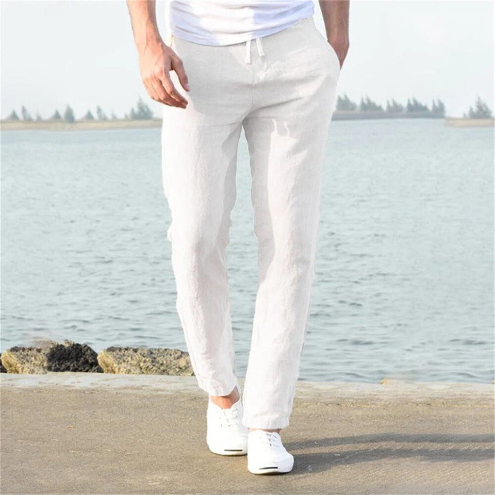Herren Leinenhose Casual Style für warme Tage