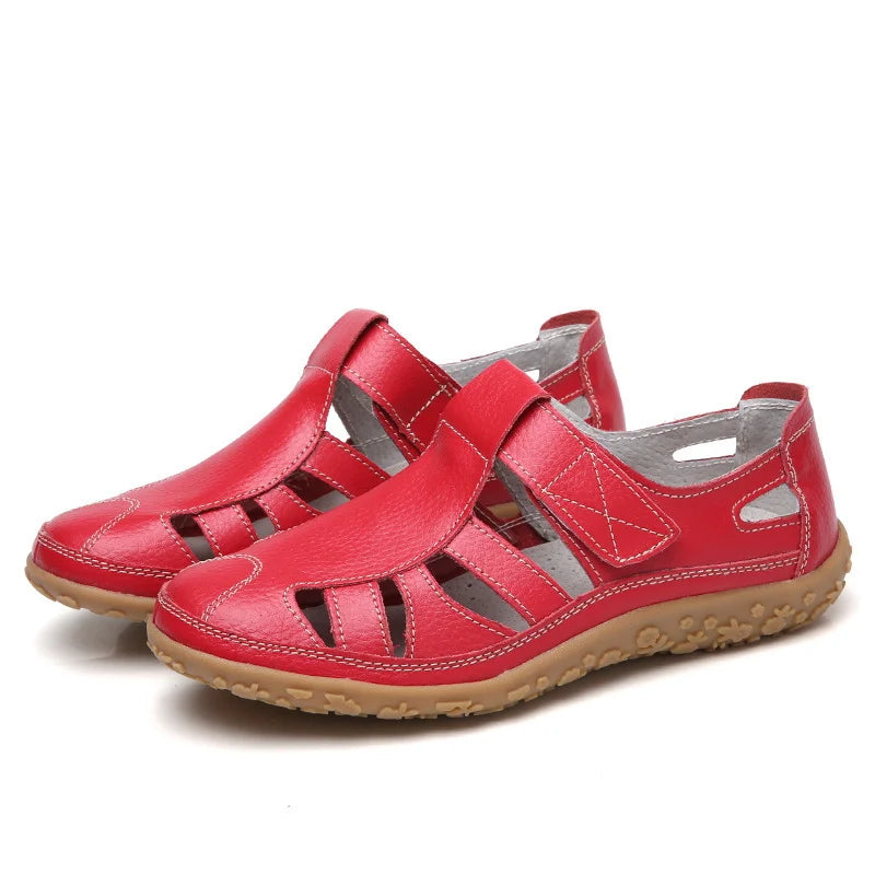 Orthopädische Anti-Rutsch-Sandalen für Damen mit stabilem Fußbett