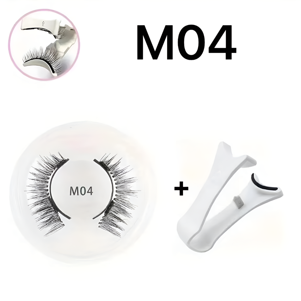 Wiederverwendbares magnetisches Wimpern- und Pinzettenset